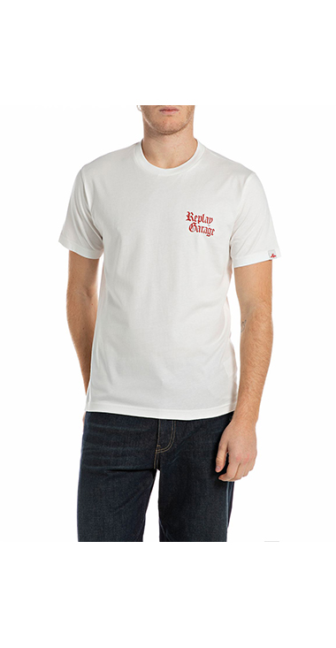 レギュラーフィット ベーシックジャージー FIREー Tシャツ